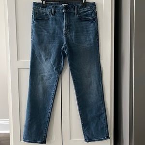 Express Slim Straight Medium Wash Hyper Stretch Jeans - Size 32x30